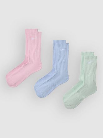 Nike Everyday Cush Crew 3P Socks rosado