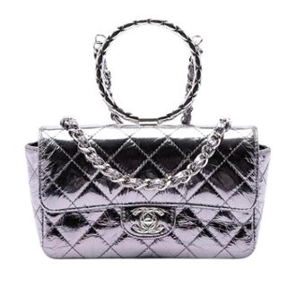 Chanel Borsa Chanel Pre-owned Trapuntata Metallizzata - - Pre-owned - Donna - Grigio - ONE SIZE