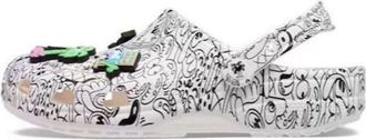 Crocs x Steven Harrington Classic Clogs Quickstrike - White Black 208145-103