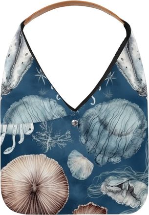 Generic Shell Reusable Lightweight Grocery Bags - Foldable Into Compact Pouch, Washable & Sturdy, Multipurpose for Shopping and Travel