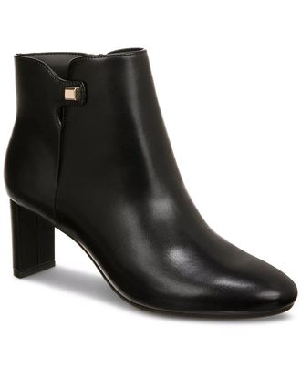 Franco Sarto Alfani PAAMP Booties Womens Black Faux Leather Block Heel Boots LION581