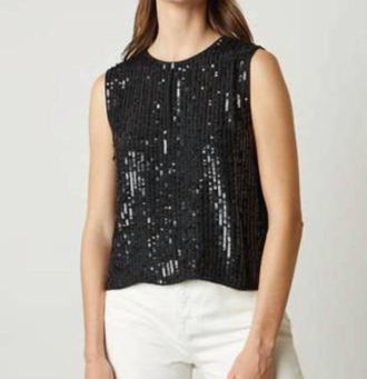 Velvet Maison Tank Top In Black