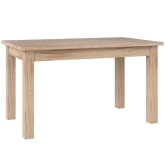 HOMCOM Mesa de comedor 140x80x78 cm roble