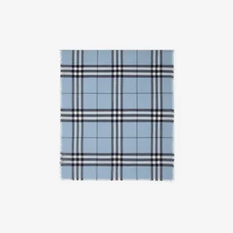 Burberry Wide Check Wool Scarf