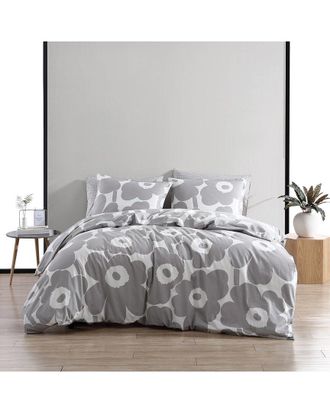 Marimekko Unikko Cotton Percale Duvet Cover Set