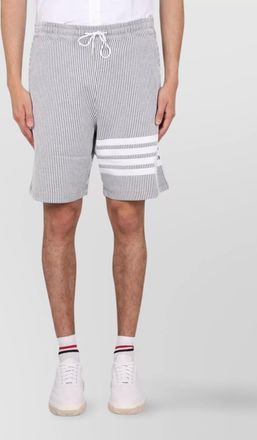 Thom Browne knee length striped bermuda shorts