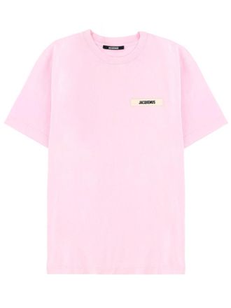Jacquemus Grosgrain Left Chest Label Cotton T-Shirt