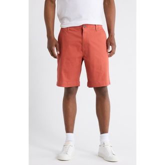 Lucky Brand Stretch Cotton Sateen Chino Shorts in Sienna at Nordstrom Rack, Size 36