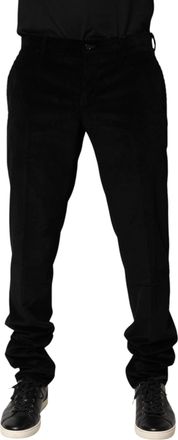 Dolce & Gabbana Mens Cotton Trousers Black