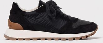 Brunello Cucinelli Sneakers Brunello Cucinelli in camoscio e nylon con monile