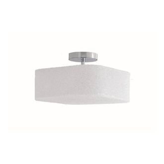Netlighting DEA Cylindrical Semi Flush Ceiling Light White 32x32x25cm | Size: 32 x 32 x 25 cm