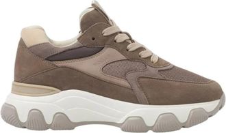Hogan Hyperactive Sneakers - Dames - Sneakers - Bruin - 36 1/2 EU - Leer - Schoenen
