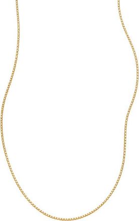 Made by Mary Box Chain Necklace in Gold Filled at Nordstrom, Size 20
