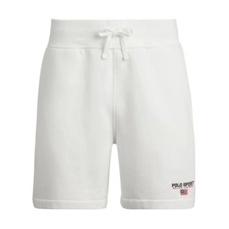 Polo Ralph Lauren Training Shorts, male, White, Size: 2XL Drawstring Logo-Detail Shorts