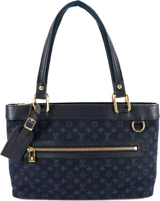 Louis Vuitton Tst Blue Monogram Mini Handbag Tote Bag (Pre-Owned)