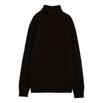 Prada Turtlenecks, male, Brown, Size: L Brown Sweater Dolcevita Style