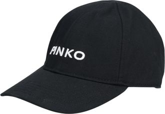Pinko Baseball Cap - Dames - Petten - Zwart - ONE Size - Katoen - Accessoires