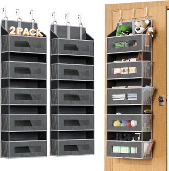 OEM Organizadores De 2 Puertas - 5 Estantes + 10 Bolsillos De Malla + 3 Ganchos - Gran Capacidad - Dormitorio