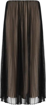 Max Mara Baby Midi Rok - Dames - Midirokken - Zwart - L - Polyester - Rokken