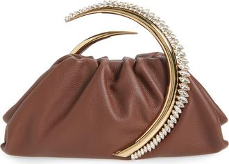 L'Alingi Karma Leather Pouch in Chocolate Brown at Nordstrom