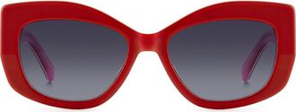 Kate Spade New York 54mm frida square frame sunglasses in Red at Nordstrom Rack