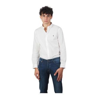 Ralph Lauren Heren, Overhemden, Wit, Maat: L Katoen