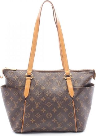 Louis Vuitton Brown Monogram Coated Canvas Handbag Tote Bag (Pre-Owned)