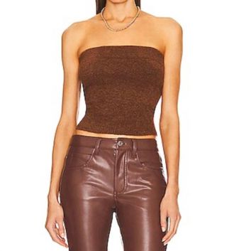 Vince Strapless Wool And Alpaca Blend Top