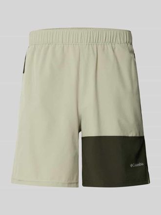 Columbia Regular Fit Shorts mit Label-Print in Mint, Gr&ouml;&szlig;e XXL
