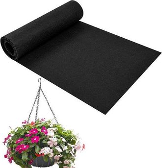 OEM Rollo De Fieltro Para Macetas - 30 X 305 Cm - Negro - F&aacute;cil De Cortar - Para Jard&iacute;n, Macetas, Alf&eacute;izares Y Camas Para Mascotas