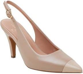 Linea Paolo Niyka Pointed Toe Slingback Pump in Putty at Nordstrom Rack, Size 6.5