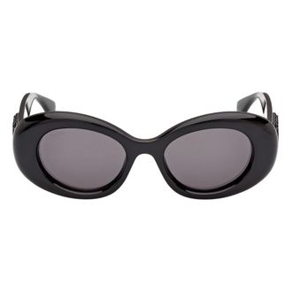 Max Mara Ovale Zonnebril - Dames - Accessoires - Zwart - Maat: 50 MM