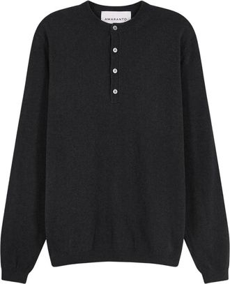 Amaranto Maglia Girocollo - - Knitwear - Uomo - Nero - XL