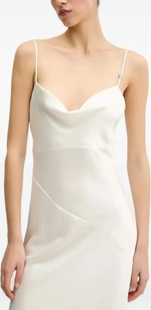 HUGO BOSS Abito lungo asimmetrico - Bianco