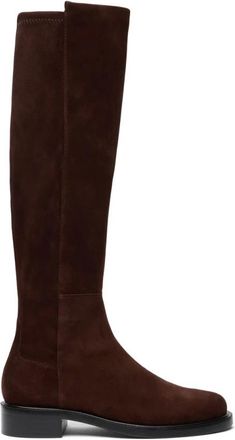 Stuart Weitzman Schoenen, Dames, Zwart, 42 EU, Leer, 5050 Gisele Hoge Laars