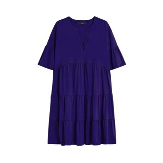 Max Mara Short Dresses, female, Blue, Size: M Short Dress