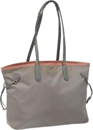 Prada Pre-owned Nylon totes - Dames - Vintage Shopper - Grijs - ONE Size - Nylon - Vintage