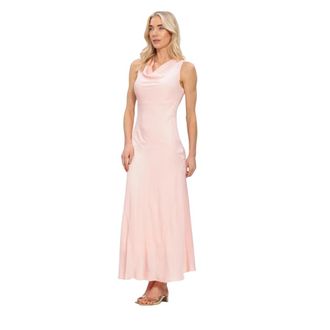 Y.A.S Yasseranade SL Lange Jurk - Dames - Maxi kleedjes - Roze - XL - Kleedjes