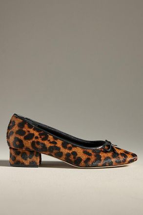Reformation Terry Ball Leopard Ballet Pumps
