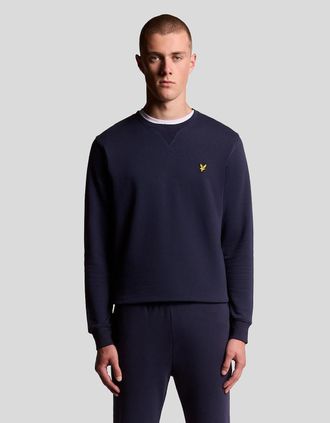 Lyle & Scott Lyle And Scott Mens Cotton Crew Neck Sweatshirt - Navy - Size: 36