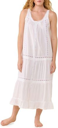 Eileen West Cotton Lawn Ballet Nightgown in White at Nordstrom, Size X-Large