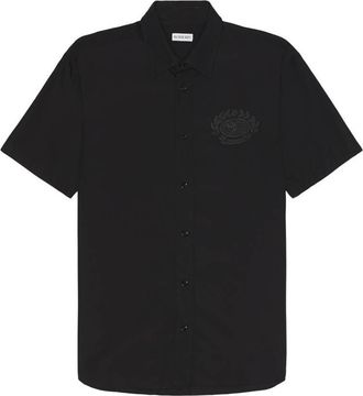 Burberry EKD Short-Sleeved Cotton Shirt, Size X-Small