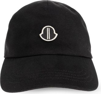 Rick Owens Baseballpet met Geborduurd Logo - unisex - Petten - Zwart - ONE Size - Katoen - Accessoires
