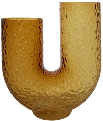 AYTM Mundgeblasene Design Vase Aura high 34 x 40 cm - Amber