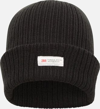 Mountain Warehouse Mens Mountain Warehouse Mens Knitted Thinsulate Beanie - Black - Size: S-M