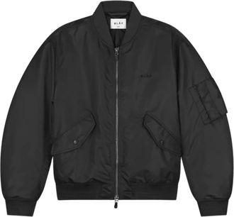 Olaf Hussein Donkergrijze Bomberjack - Heren - Bomber jackets - Zwart - S - Jassen