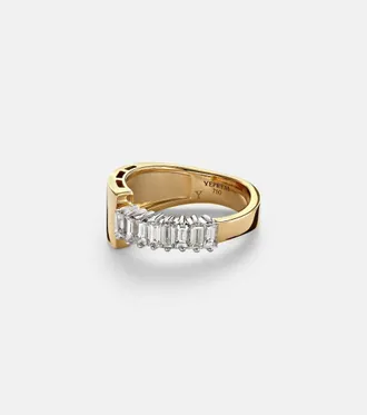 Yeprem Anello in oro giallo e bianco (750/1000) 18kt con diamanti