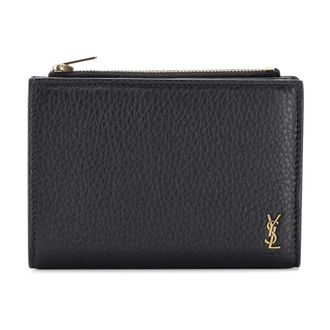 Saint Laurent Wallets & Cardholders, male, Black, Size: ONE SIZE Cassandre Bifold Wallet