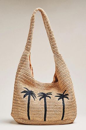 Faherty XL Woven Hobo Bag