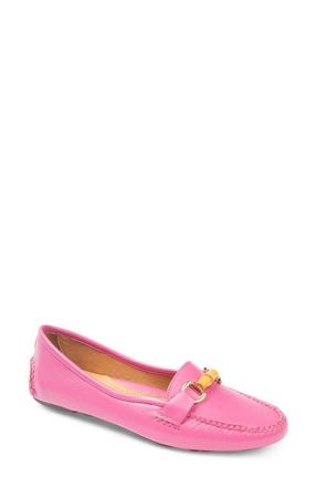 Patricia Green Jillian Driving Loafer in Hot Pink Leather at Nordstrom, Size 8.5